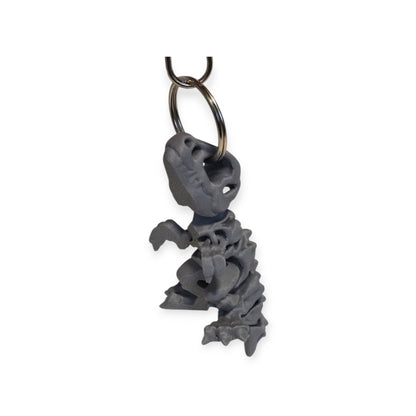 Articulates T-Rex Skeleton Dinosaur Keychain